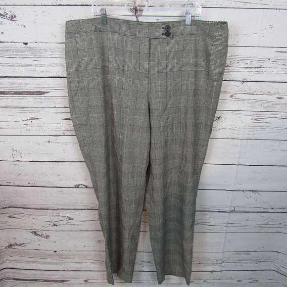 Lane Bryant Pants - Lane Bryant black & white herringbone plaid pants